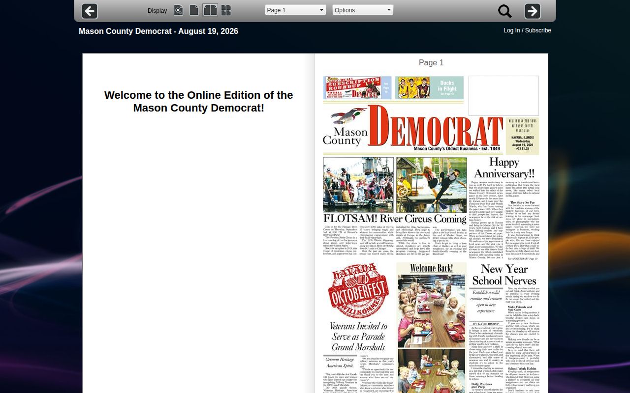 Mason County Democrat local newspaper source for arrest and crime news